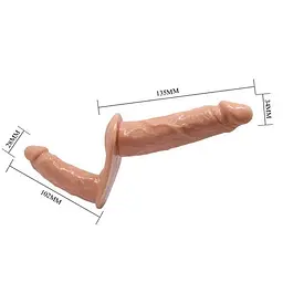 Страпон - Ultra Double Dildos Strap On 5.3" - мініатюра 2