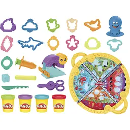Набір для творчості з пластиліном Play-Doh Fold & Go Playmat Starter Set зі складним килимком для зберігання, (F9143) - мініатюра 2
