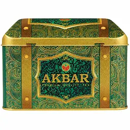 Чай Akbar Rich Soursop суміш зеленого та чорного чаю з додаванням бутонів жасмину, пелюсток волошки, соняшника та олії плоду соусеп крупнолистовий 250 г