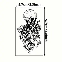Набір дитячих тимчасових татуювань Чорні міні №5 black-tattoo-mini-set-5-T - мініатюра 2