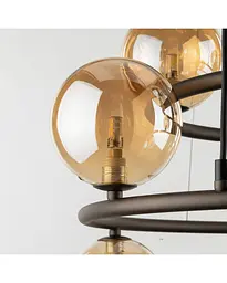 Підвісний світильник TK Lighting 6587 Anabella G9 9x6W IP20 Gold - мініатюра 4