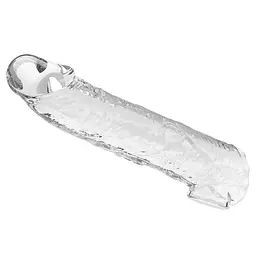 Насадка на пеніс Pretty Love Extension Penis Sleeve, 26 см (прозорий) - мініатюра 4