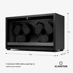 Шкатулка для підзаводу годинників Klarstein Brienz 6 (10046735) - мініатюра 3