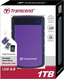 Зовнішній жорсткий диск Transcend StoreJet 25H3 1TB Purple [TS1TSJ25H3P] [77473] - мініатюра 5