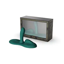 Sit-on-top смарт-вібратор Zalo - Flora Smart Vibrating Pad Turquoise Green, 9 моторів - мініатюра 7