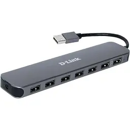 USB-Хаб D-Link USB2.0 DUB-H7 E1A Black (DUB-H7)