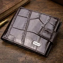 Надійний чоловічий гаманець із натуральної фактурної шкіри Canpellini 21516 коричневий - мініатюра 11