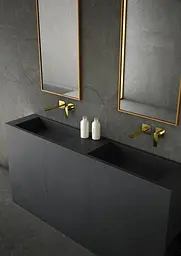 Змішувач для умивальника Kohlman Experience gold + BOX прихованого монтажу QW180EGD, Золотий - мініатюра 3