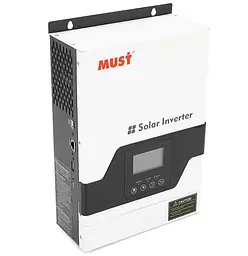 UPS ДБЖ гібридний інвертор MUST PV18-1012-VPM, 1000W, 12 V, струм заряду 10/20A, MPPT (60А, 105 Vdc)