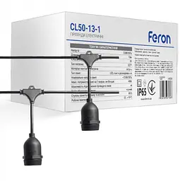 Вулична гірлянда Feron Белт-лайт CL50-13-1 чорний (41826)