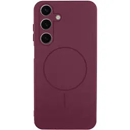 Чохол Silicone Cover Lakshmi Full Camera (AA) with Magnetic Fit для Samsung Galaxy A37 5G Бордовий / Marsala