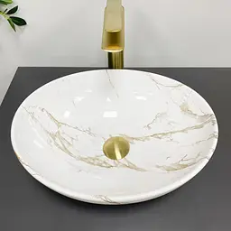 Умивальник VBI Parma stains glossy накладний VBI-011015, Мармур - мініатюра 4