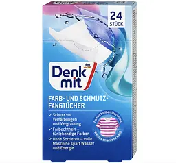 Серветки, що абсорбують, для прання линяючих речей DenkMit 24 шт