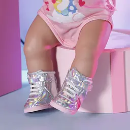 Уцінка. Взуття для ляльки Baby Born Сріблясті кросівки (831762)  - мініатюра 5