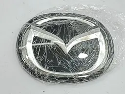 Емблема решітки Mazda CX-4 (2016-2019р) чорна+хром 142х110 мм під склом (на скотчі) - мініатюра 4