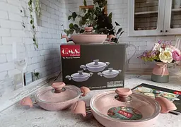 Набір посуду (омлетниці) O.M.S. Collection 3004 Pink - мініатюра 5