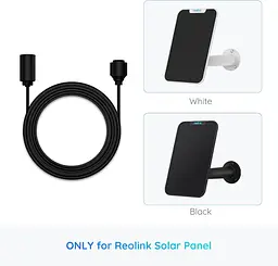Кабель підовжувач для сонячної панелі 4,5 М Reolink Solar EX Cable(USB-C) Чорний - мініатюра 2