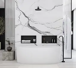 Вбудована полиця Rea 30x45 black matt з обідком REA-05604, Чорний матовий - мініатюра 2