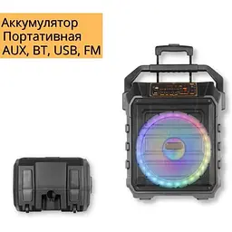 Акумуляторна акустична система XPRO UF-983 колонка валіза 150Вт USB SD FM радіо Bluetooth мікрофон ДК (UF-983) - мініатюра 2