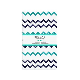 Наволочка Cosas Sea zigzag 50х70 см біла (ZigZag_BlueMint_50) - мініатюра 2