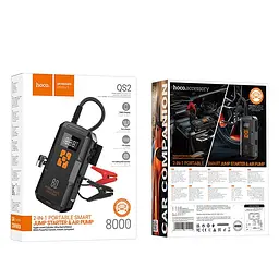 Автомобільний пусковий пристрій Hoco QS2 Portable Smart Car Jump Starter 8000mAh - мініатюра 7