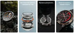 Розумні тактичні смарт-годинник Kospet Tank T3 Ultra 2 модуль GPS Silver (18654) - мініатюра 8