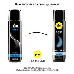 Лубрикант на водній основі pjur Aqua 100 мл, ефект оксамитової шкіри без прилипання - мініатюра 3