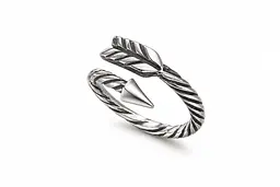 Срібна каблучка Jewellery Continent "Стріла" з чернінням 22 (К-0854) - мініатюра 3