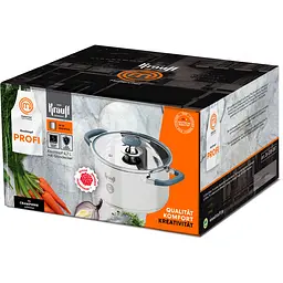Каструля Krauff Profi зі скляною кришкою 4.7 л 22 см (26-238-087) - мініатюра 2