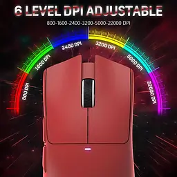 Миша бездротова ігрова Attack Shark X11 PAW3311 22000 DPI 2,4G+Bluetooth Red - мініатюра 6
