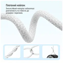 Дата кабель USB-C to USB-C 1.0m 60W 3.0А grey ColorWay (CW-CBPDCC061-GR) - мініатюра 10