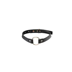 Чокер з екошкіри Bijoux Indiscrets Maze – Single Choker Black