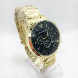 Наручний годинник чоловічий No Brand Emporio Armani Золотистий (IBW375YB) - мініатюра 2