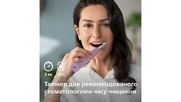 Електрична зубна щітка Philips Sonicare HX3689/44 серії 4100 бузкова - мініатюра 3