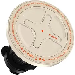Автотримач із бездротовою зарядкою Blueo Ape Legend Car Mount Magnetic Wireless Charger White (BC5955W) [97415] - мініатюра 1