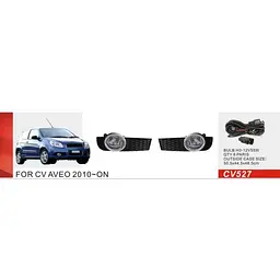 Фари дод. модель Chevrolet Aveo Hatchback/2008-12/CV-527/H3-12V55W/ел.проводка