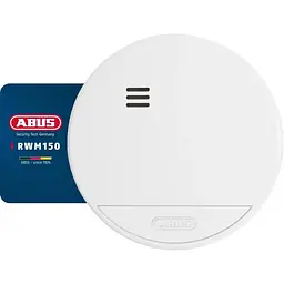 Детектор диму ABUS EN 14604 VdS RWM150 з батареєю 85 дБ білий