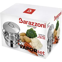 Пароварка Barazzoni із термодифузором внизу 20 см 2.7 л (475053520) - мініатюра 3