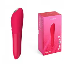 Лубрикант We-Vibe Tango X + 50 мл - потужний міні-вібратор, 10х2.3 см, рожевий - мініатюра 7