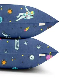 Набір наволочок Cosas Spaceman 40х60 см синій (SetPillow_AstronautBlue_40х60) - мініатюра 2