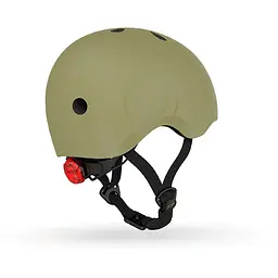 Шолом захисний дитячий Scoot and Ride з ліхтариком 51-53 см оливковий (SR-190605-OLIVE) - мініатюра 7