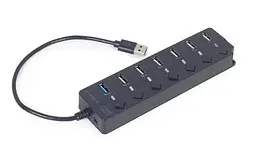 Хаб USB UHB-U3P1U2P6P-01, Grey, USB 3.1 - 1xUSB 3.1 / 6xUSB 2.0 Gembird teh0019585 - мініатюра 2