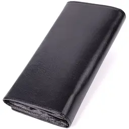 Жіночий місткий гаманець з натуральної шкіри Tony Perotti 20905_1 (3630 nero) чорний - мініатюра 2