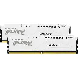 Модуль пам'яті для комп'ютера DDR5 32GB (2x16GB) 5600 MHz Beast White Kingston Fury (ex.HyperX) (KF556C36BWEK2-32) - мініатюра 4