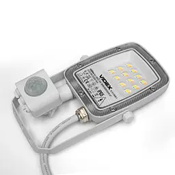 Прожектор Led Videx F5 10W 3000-5000-6500K з датчиком руху 230V білий (VL-F5-010CW-S)  - мініатюра 6