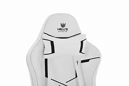 Комп’ютерне крісло Hell’s HC-2001 White-Black екошкіра - мініатюра 3