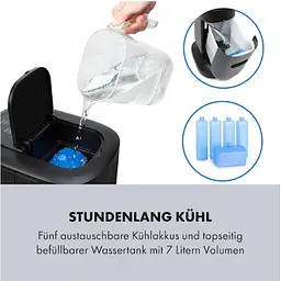 Мобільний кондиціонер вентилятор Klarstein Polar Tower Smart (10035831) - мініатюра 4