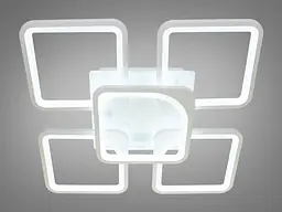 Світильник стельовий LED Diasha 8060/4+1WH 115W, білий, 57 см, сучасний стиль - мініатюра 2