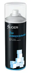 Лак аерозоль SLIDER безбарвний мат 400мл