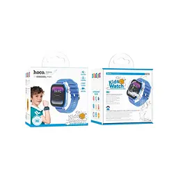 Смарт-годинник HOCO Y101 4G children smart watch Blue (6942007626439) - мініатюра 4